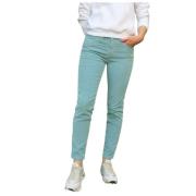 Islow Corduroy Slim 7/8 Byxor Green, Dam