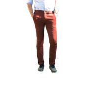 Mason's Slim Fit Sammet Bomull Chino Byxor Red, Herr