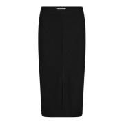 Co'Couture Svart Pencil Skirt med Slits Black, Dam