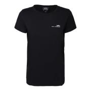 A.p.c. T-shirt med logotryck Black, Dam