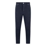 Department Five Slim Fit Corduroy Byxor Blue, Herr