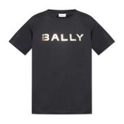 Bally T-shirt med logotryck, korta ärmar Black, Herr