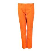 Lardini Orange Cotton Chino Trousers Orange, Dam