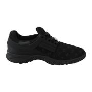Plein Sport Svarta Polyester Runner Beth Sport Sneakers Black, Dam