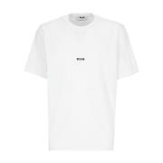 Msgm T-shirt White, Herr