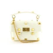 Valentino Vintage Pre-owned Tyg axelremsvskor White, Dam