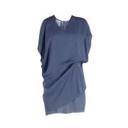 Acne Studios Pre-owned Pre-owned Polyester klnningar Blue, Dam