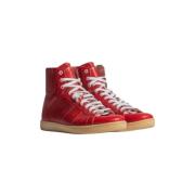 Saint Laurent Vintage Pre-owned Läder sneakers Red, Dam