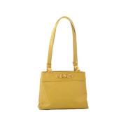 Versace Pre-owned Pre-owned Läder totevskor Yellow, Dam