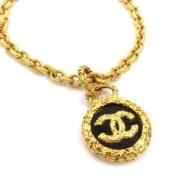 Chanel Vintage Begagnad Guld Metall Chanel Halsband Yellow, Dam