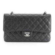 Chanel Vintage Andrahands Axelväska med Rfid Chip Black, Dam