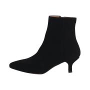 Anthology Paris Svarta Mocka Ankelboots Black, Dam