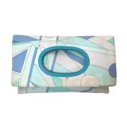 Emilio Pucci Pre-owned Pre-owned Canvas handvskor Blue, Dam