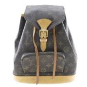 Louis Vuitton Vintage Förägande Brun Canvas Montsouris Ryggsäck Brown,...