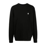 Marcelo Burlon Cross Regular Crewneck Svart Vit Black, Herr