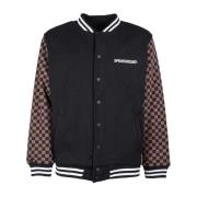 Sprayground Rutig Varsity Grå i Brun Bomberjacka Brown, Herr