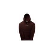 Daily Paper Mjuk borstad fleece-hoodie Brown, Herr