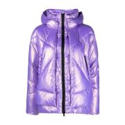 Canadian Classics Lila quiltad jacka med avtagbar huva Purple, Dam