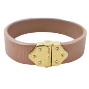 Louis Vuitton Vintage Bruna Läderarmband, Storlek 17, Utmärkt Skick Br...