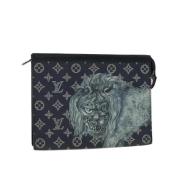 Louis Vuitton Vintage Pre-owned Canvas louis-vuitton-vskor Blue, Dam