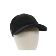 Gucci Vintage Begagnad Gucci-hatt i svart tyg Black, Unisex