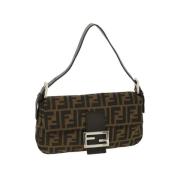 Fendi Vintage Pre-owned Canvas fendi-vskor Brown, Dam