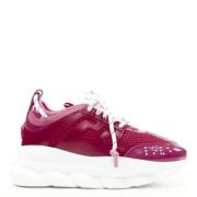 Versace Pre-owned Pre-owned Tyg sneakers Pink, Dam