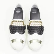 Fendi Vintage Pre-owned Läder sneakers White, Dam