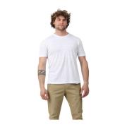 Gran Sasso Crew Neck T-Shirt White, Herr