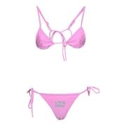 Livincool Rosa Havskläder Triangelbikini Pink, Dam