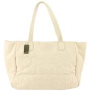 Coach Pre-owned Pre-owned Läder axelremsvskor White, Dam