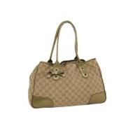 Gucci Vintage Pre-owned Canvas gucci-vskor Beige, Dam