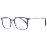Yohji Yamamoto Blå Herr Optiska Glasögon med Blå-Filter Blue, Herr