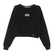 Dolly Noire Logo Crop Crewneck Sweatshirt Black, Dam