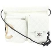 Chanel Vintage Begagnad Axelväska White, Dam