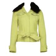 Dolce & Gabbana Pre-owned Pre-owned Wool outerwear Yellow, Unisex