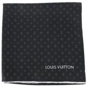 Louis Vuitton Vintage Begagnad halsduk Black, Dam