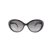 Dior Vintage Pre-owned Metall solglasgon Black, Dam