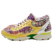 Chanel Vintage Pre-owned Tyg sneakers Multicolor, Dam