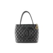 Chanel Vintage Andrahands Axelväska Black, Dam