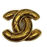 Chanel Vintage Begagnade Metall Chanel Smycken Yellow, Dam