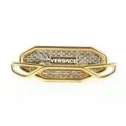 Versace Pre-owned Pre-owned Metall ringar Yellow, Unisex