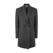 Thom Browne Single-Breasted Coats Gray, Dam