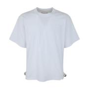 Sacai Nylon Bomull Jersey T-Shirt White, Herr