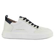 Alexander Smith Vita/Blåa Stiliga Sneakers White, Herr