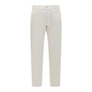 Amish Straight Trousers Beige, Herr