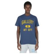 Gallery Dept. Tryckt Logotyp T-shirt Blue, Herr