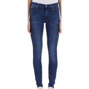 7 For All Mankind Jeans Slim Illusion Luxe Blue, Dam