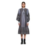 Antik Batik Midi Dresses Gray, Dam