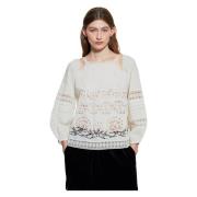 Antik Batik Blouses White, Dam